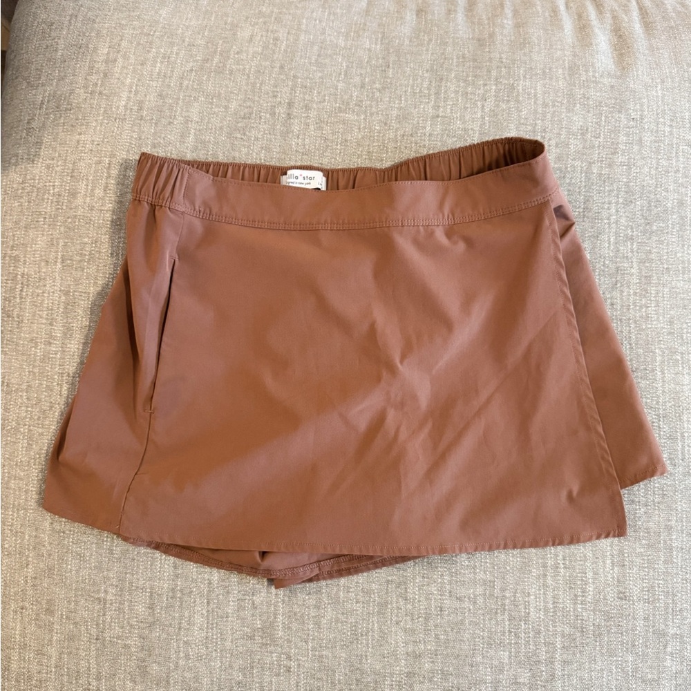 Brown Mini Skort